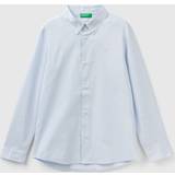 M Skjortor Barnkläder United Colors of Benetton Slim Fit Long Sleeve Shirt, 2XL, Sky Blue, Kids