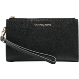 Mobilfack Plånböcker Michael Kors Adele Pebbled Leather Smartphone Wallet - Black/Gold