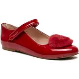 Röda Ballerinaskor Mayoral Teen Girls Red Patent Pom-Pom Shoes