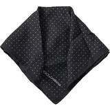 Midiklänningar - Skinn Dolce & Gabbana Black Polka Dots Silk Square Handkerchief Scarf