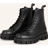 Versace Kängor & Boots Versace Greca Portico leather ankle boots black