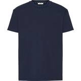 Valentino Herr Överdelar Valentino Rockstud cotton jersey T-shirt blue