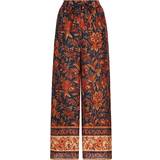 Dam - Silke/Siden Byxor Zimmermann Junie silk wide-leg pants multicoloured