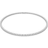 Swarovski Kedjor Halsband Swarovski Tennis Deluxe Necklace - Silver/Transparent