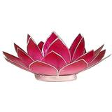 Phoenix Inredningsdetaljer Phoenix Lotus Teelichthalter rosa silberfarbig