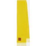 Polyamid Halsdukar & Sjalar Loewe Anagram mohair and wool scarf yellow One fits all