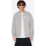 Kenzo Bomull Ytterkläder Kenzo Academy' Embroidered Bomber Jacket Pearl Grey Mens