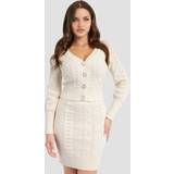 Guess Koftor Guess Eco Brielle Cardigan Sweater White