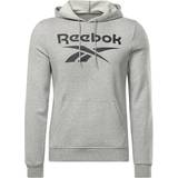 Reebok Bomull - Herr Kläder Reebok Performance Huvtröja RI FT Big Logo OTH Hood Grå