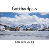 Kalendrar & Anteckningsblock Gotthardpass Wandkalender 2024, Kalender DIN A4