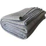 Gråa Nödfiltar Woolly Mammoth Woolen Co. Extra Large Merino Wool Camp Blanket Perfect Outdoor Gear Bedroll for Bushcraft, Camping, Trekking, Hiking, Survival, or Throw Blanket at The Cabin Gray