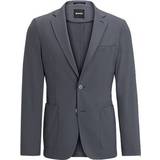 Gråa - Jersey Ytterkläder BOSS Slim-Fit Sakko aus knitterfreiem Performance-Stretch-Jersey