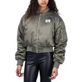 Calvin Klein Dam - Quiltade jackor Ytterkläder Calvin Klein Cropped Bomber Jacket Green