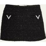 Valentino Kjolar Valentino Tweed miniskirt black