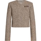 Chloé Dam Ytterkläder Chloé Short fitted jacket Multicolor 82% Wool, 15% Cotton, 3% Polyamide Multicolor