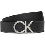 Calvin Klein Herr Skärp Calvin Klein Leather Logo Belt BLACK