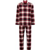 Röda Pyjamasar Hugo BOSS Män Soft Check pyjamas-set, Öppen Pink693