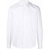 Valentino Herr Skjortor Valentino Men's Heavy Cotton Popeline Shirt White 40/Regular
