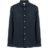 Woolrich Ull Kläder Woolrich Linen Shirt Herr, XL, MELTON BLUE