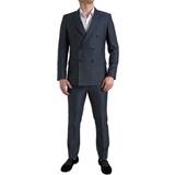 Kostymer Dolce & Gabbana Blue Piece Breasted MARTINI Suit IT48