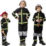 Firefighters - Världen runt Maskeradkläder Wilbers Karnaval Svensk Brandman Barn Maskeraddräkt