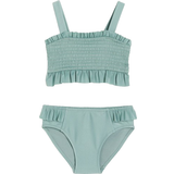 12-18M Bikinis Barnkläder H&M Baby Smocked Bikini with Frill - Sage Green