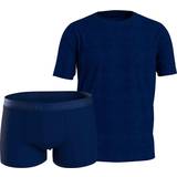 Tommy Hilfiger Stretch Underkläder Tommy Hilfiger 2-pack Luxe Trunk And Tee Giftbox Navy-2 * Kampanj *