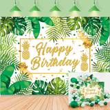 Palm Tropical Party Banner Decorations Hawaiian Photography