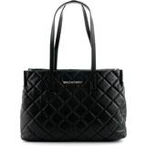 Valentino Toteväskor Valentino Ocarina Quilted Faux Leather Tote Bag Black