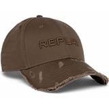 Replay Huvudbonader Replay cap cap pale grey brown taupe neu Braun Einheitsgröße