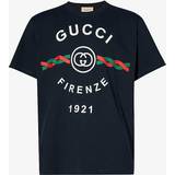 Gucci Mens Ink Mc Brand-print Relaxed-fit Cotton-jersey T-shirt