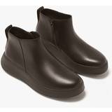 Fitflop Kängor & Boots Fitflop F-Mode ankelstövel läder för kvinnor, Chokladbrunt