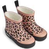 Tyg Gummistövlar Liewood Jesse leopard-print rain boots pink