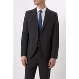 Burton Kostymer Burton Slim Fit Charcoal Semi Plain Suit Jacket 38R