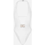 Dolce & Gabbana Baddräkter Dolce & Gabbana Halterneck swimsuit white