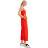 Orange Jumpsuits & Overaller Desigual Byxor för kvinnor, apelsin