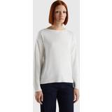 United Colors of Benetton Dam Tröjor United Colors of Benetton Boat Neck Sweater, XL, Creamy Women