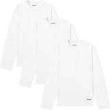 Jil Sander Herr Kläder Jil Sander Three-Pack White Long Sleeve T-Shirts WHITE
