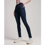Superdry Dam Jeans Superdry Women's Skinny Jeans aus Bio-Baumwolle mit Hohem Bund Dunkelblau Größe: Dunkelblau