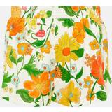 Stella McCartney Dam Byxor & Shorts Stella McCartney Printed mid-rise shorts orange