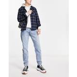 Abercrombie & Fitch Byxor & Shorts Abercrombie & Fitch – Athletic – Ljustvättade smala jeans-Blå