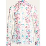 Etro Överdelar Etro Floral Cotton Button-Front Shirt