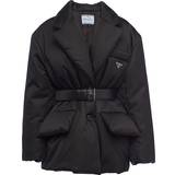 Prada Dam Byxor & Shorts Prada Women's Re-Nylon Down Jacket Black Black