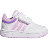 Adidas Barnskor på rea adidas Toddler's Hoops Shoes - Cloud White/Bliss Lilac/Violet Fusion