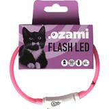 OZami Katter Husdjur OZami Halsband Flash LED Rosa 35cm