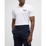 Moncler Guld - Oversize Kläder Moncler Men's Racket Logo Polo Shirt