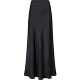 Långa kjolar Neo Noir Vicky Heavy Sateen Skirt - Black