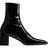 Lack Kängor & Boots Saint Laurent XIV leather ankle boots black