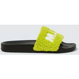 Marni Slides Marni Green Logo Sandals ZO562 LIME/WHITE IT
