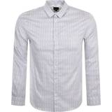 Herr - Satin Skjortor Armani Exchange Long Sleeve Shirt White